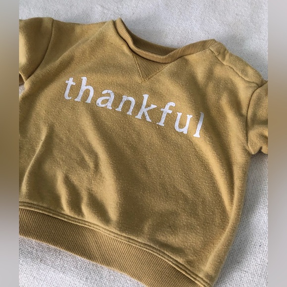 Little & Co THANKFUL Sweatshirt 6m - Picture 4 of 5